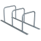 Bicycle rack - row arrangement | lean-on hoop made of steel tube  48 mm | hot-dip galvanized | for 3 bicycles